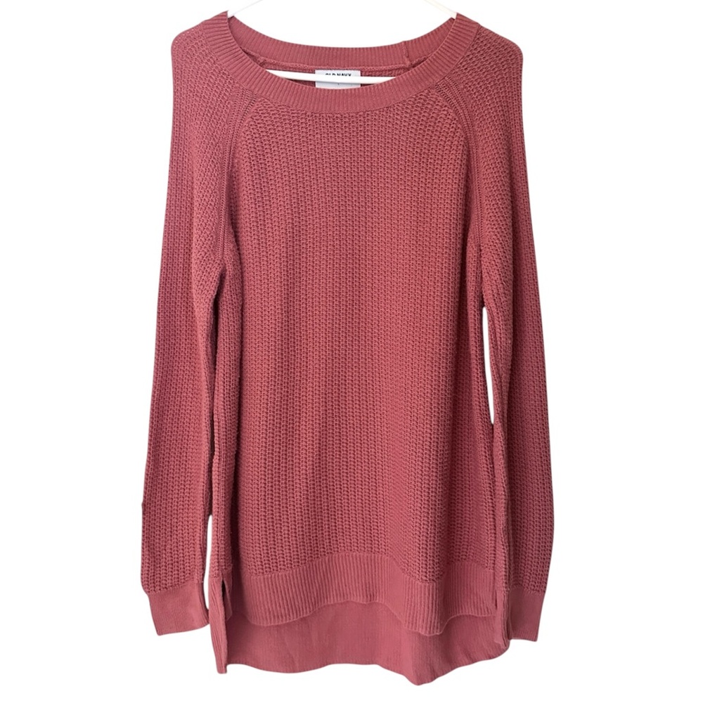Old Navy Textured Tunic Sweater Women’s Size Large Pink